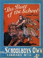 "The Butt of the School!" SOL No. 58 by Michael Poole  Amalgamated Press 1927
