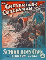 "The Greyfriars' Cracksman" SOL 364 by Frank Richards  Amalgamated Press 1939