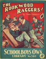 "The Rookwood Raggers" SOL 380 by Owen Conquest  Amalgamated Press 1939
