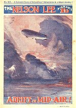 "Adrift in Mid-Air!" by Edwy Searles Brooks, Nelson Lee Library Old Series 305  Amalgamated Press 1921